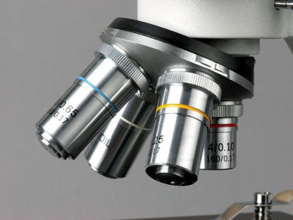 AmScope M500B-LED Cordless Monocular Compound Microscope, WF10x and WF20x