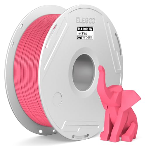 ELEGOO PLA Basic 3D Printer Filament 1.75mm Hot Pink 1KG - color: Pla Hot Pink