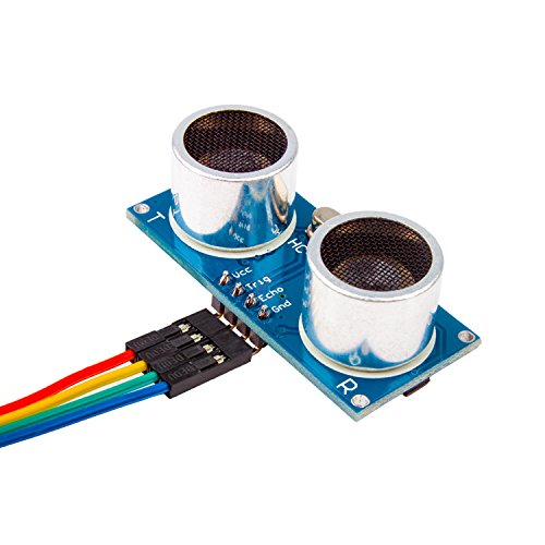 Smraza 2Pcs HC-SR04 Ultrasonic Distance Sensor with 2 Brackets for Arduino