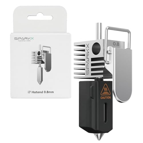 Creality Official SPARKX i7 Hotend,0.8mm Original All Metal Integrated Extruder Hot End, 300℃ High Temperature Resistance, 3D Printer Heating Block Replacement Accessory for i7 Combo - style: 0.8mm
