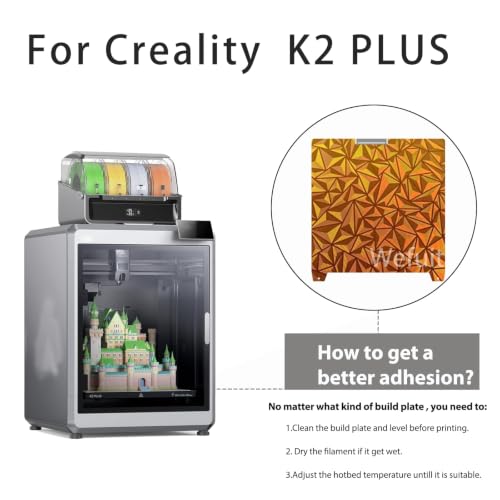 JUUPINE H2D Build Plate 355x346mm Double Sided Chameleon PEO+Starry PEY Build Plate Flexible Removable Spring Steel Heated Printing Bed Platform for Bambu Lab H2D/H2D Laser 3D Printer - color: Chameleon+Galaxy