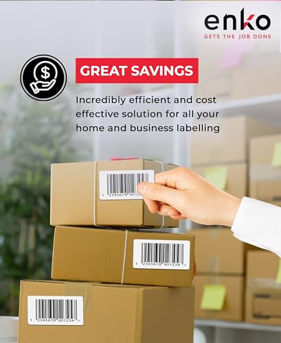 enKo 4 x 2 in 12 Rolls | 9000 Direct Thermal Address and Shipping Labels - size: 12 Rolls - 9,000 Labels