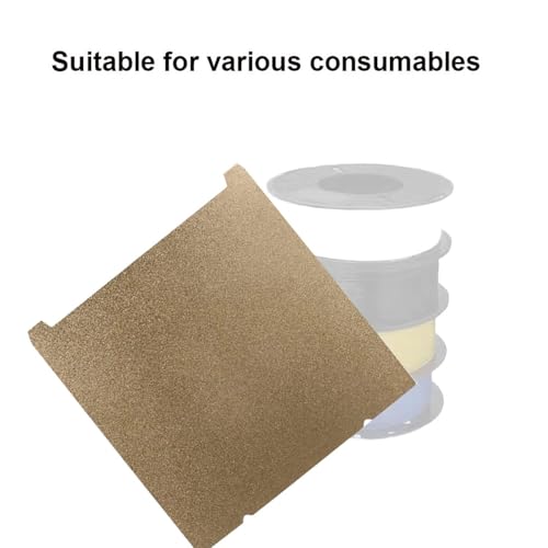 235X235MM Double Sided Textured PEI Sheet Heated Bed - color: Gold