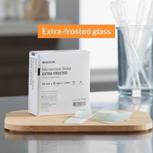 McKesson Microscope Slides, Flat, 25 x 75 x 1 mm, 1440 ct