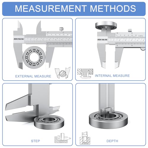 HDLNKAK Vernier Caliper 0.001"with Micrometer 0.001", Stainless Steel Ruler