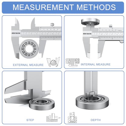 HDLNKAK Vernier Caliper 0.001"with Micrometer 0.001", Stainless Steel Ruler