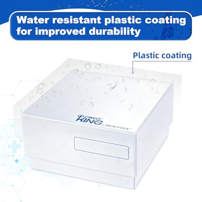 81-well Cryo Boxes, Plastic Coating, 3 Inch Height, Pack of 5 - size: 3 in,81-well