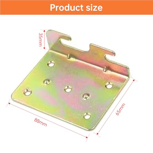 RUIAN Bed Hinge Universal C-Bed Rail Brackets Hinge 2 Hooks Heavy Duty for Bed Frames Headboard Footboard, 4Pcs - color: 4PCS,GREEN