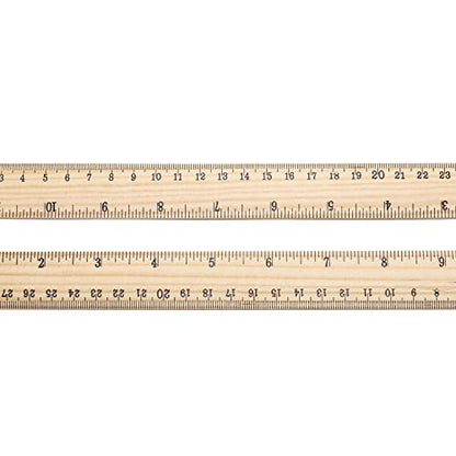 120 Pack Wooden Ruler 12 Inch Measuring Bulk - 2 Scale Office Wood - color: 120 Pieces - 12 Inch