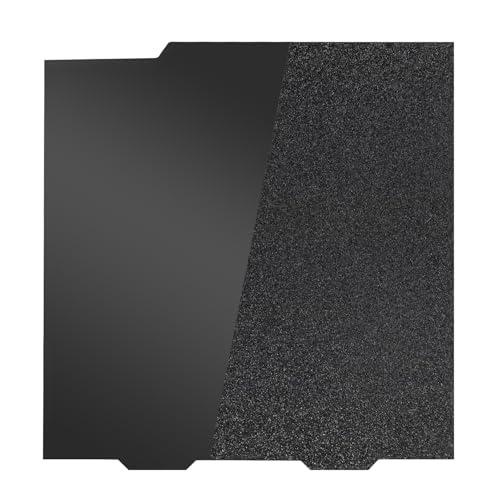 IdeaFormer-3D Textured PEI Build Plate for Bambu Lab A1 Mini, Flexible Double Sided Smooth Textured PEI Spring Steel Sheet 184x184mm Excellent Adhesion Plate for Bambulab A1 Mini - color: Smooth Black PEI+Textured Black PEI