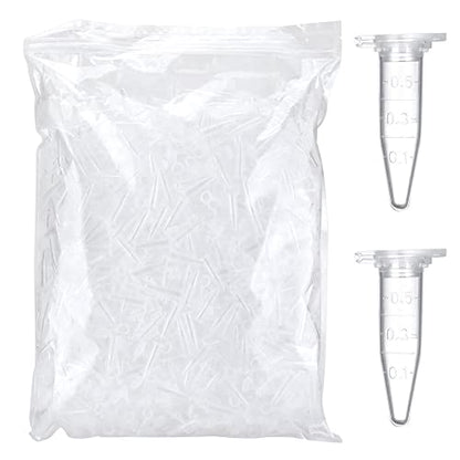 0.5ml Microcentrifuge Tubes 300pcs, EO Sterilized Plastic Small Vials with Caps for Sample Storage Without Leakage(300) - size: Sterile 0.5ml 300pcs