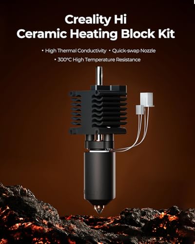 Creality Official Hi Upgrade Hotend Kit, Unicorn Quick Swap Nozzle Kit, High Temperature Resistant, All-Metal Integrated Design Kit for Creality Hi 3D Printer - style: Hi Combo