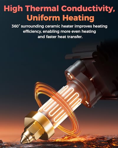 Creality Official Ender 5 Max Hotend, Support 700mm/s Fast Speed Printing and 300℃ High Temperature Printing, Innovative Multi-Channel Design Effectively Enhances Printing Efficiency - style: Ender 5 MAX