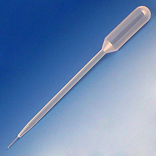 Globe Scientific 134050-500 LDPE Fine Tip Transfer Pipet, Non-Sterile, 147mm Length, 5.8mL Capacity (Box of 500)