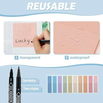 Jutom 39 Pcs Aesthetic Book Annotation Kit, Pink, Cute Style - color: Pink, style: Cute Style