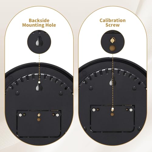 3-in-1 All Season Weather Station, Accurate Celsius Thermometer Barometer Hygrometer, Indoor Outdoor Temperature Humidity Air Pressure Monitor, Wall & Desk Mount for Home Office Greenhouse