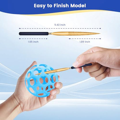 41Pcs 3D Printer Must Have Tool, Rapid Disassembly Nozzle Kit, Deburr, File, Brass Cleaning Brush and 0.35mm Clog Poke, Spatula, Tweezers, Deburring, Smoothing, Finishing, Fine Grinding