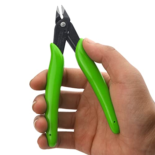 10Pack Wire Cutters Precision Electronic Flush Cutters Mini Cutting Pliers for Ultra-fine Cutting Needs (Grass Green) - color: Grass Green, size: 10Pack