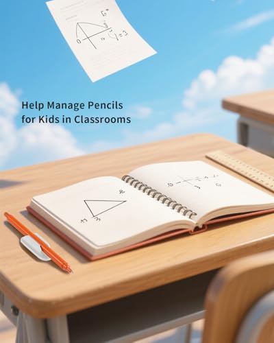 Tiizze Silicone Adhesive Pencil Holders for Classroom & Desk, 10 Pack White - color: White