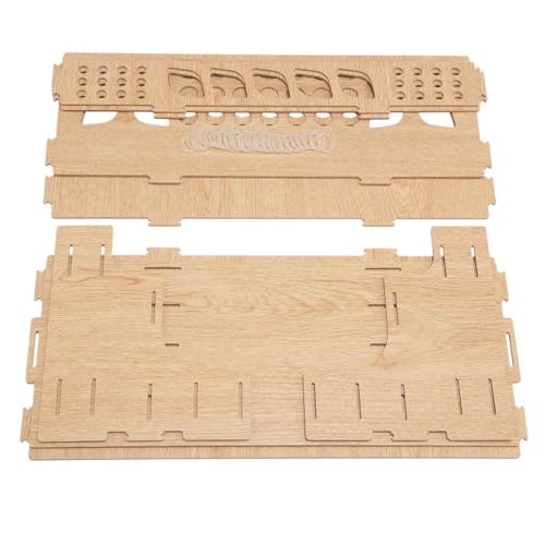 HG Art Concepts Mezzo Artist Drawing Rack - Wood Grain Laminate Multi Layer Desk Stand Professional Storage Display Organizer for Pens, Pencils, Drafting and all other Drawing Tools