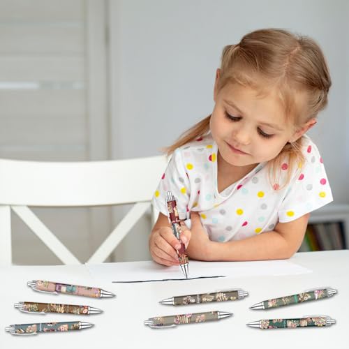 Idealmuzik Book Lover Pens Set – Cute Reading-Themed Gel Pens for Women, Teens, and Kids – Cozy Library Aesthetic Stationery for Journalers, Students, and Writers, 8 Pack - color: Book Lover