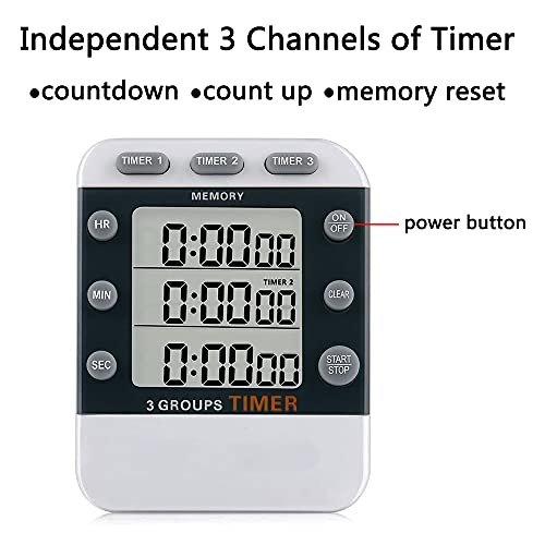 Digital Dual Kitchen Timer, Multiple Channels Countdown Timer - style: M382
