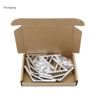 3Pcs 60deg, 3Pcs 120deg 1010 Angle Bracket 1" x 1" 10 Series Aluminum Extrusion 60 Degree Joint Connector Brace for Slot 60° Corner Joiner 120deg 1020 1 Inch Extruded Aluminium Profile - style: 3 sets 60deg 120deg bracket with m6
