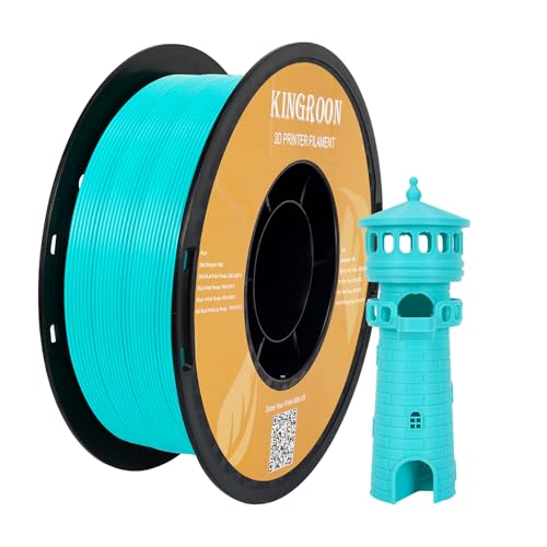 Kingroon PLA 3D Printer Filament, Dimensional Accuracy +/- 0.02 mm, 1 kg Spool(2.2lbs), 1.75 mm，Apple Green - color: 1kg Apple Green