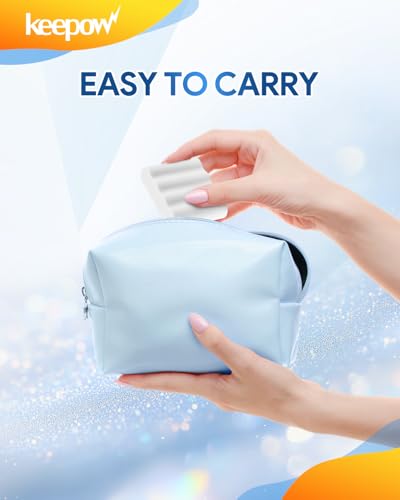 KEEPOW 2 Pcs Slimline AA Battery Storage Case Holder, White - size: 2*AA Battery Case