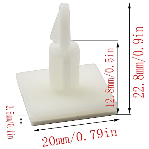 LQ Industrial 25pcs Sticky PCB Spacer Adhesive Standoffs Plastic Column 12.8mm Support Height for Circuit Board Fixed