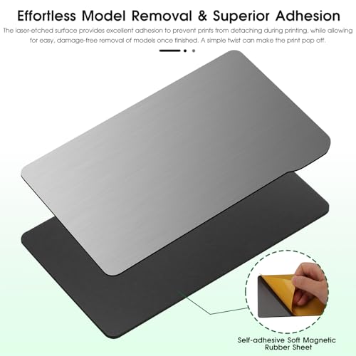 Resin 3D Printer Flex Building Plate，224x129mm Spring Steel Flexible Plate with Soft Magnetic Sheet for ELEGOO Saturn 4 /Saturn 4 Ultra/Saturn 3/Saturn 3 Ultra/Saturn 2 8K2PCS - size: 224x129mm(Saturn 4 /3/2）