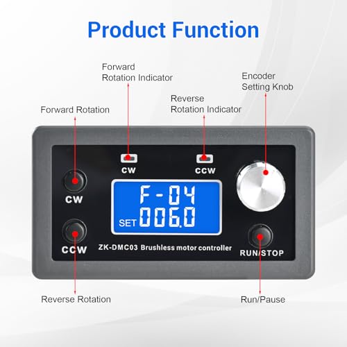 10-30V 10A Brushless DC Motor Speed Controller, 3-Phase BLDC Motor Driver