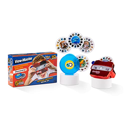 View Master Classic with Discovery Kids Reels - Metallic Viewfinder with 5 Reels Included - STEM, Retro, Nature Learning Toy for Kids and Adults, Toddlers, Ages 3+ - Amazon Exclusive