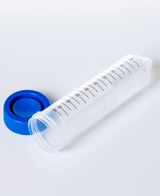 50ml Polypropylene Conical Centrifuge Tubes, 16000 RCF, Centrifuge Tubes with Plug-Seal Screw Caps Assembled, Non-Sterilization, Clear Container with Graduated and Write-on Spot, Case of 500 - size: 50ml-Plug Seal Cap