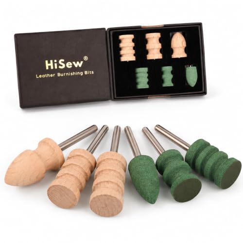 HiSew Leather Burnishing Bits for Rotary Tools -Everday Edge Finishing