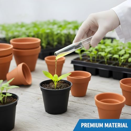 25Pcs Clear Plastic Test Tubes with Cork Stoppers, 15 * 100mm (10ml)