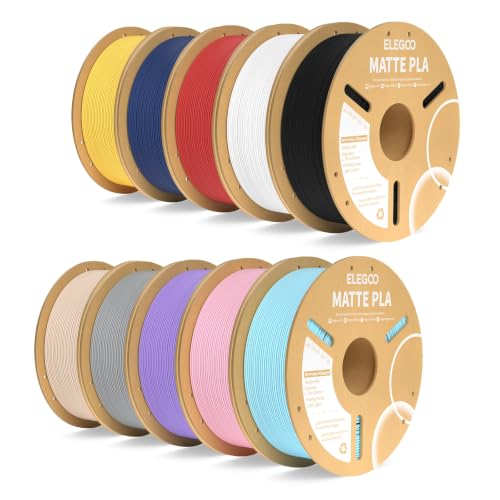 ELEGOO Matte PLA 3D Printer Filament Bundle 10KG 1.75mm - color: 10kg Multicolors