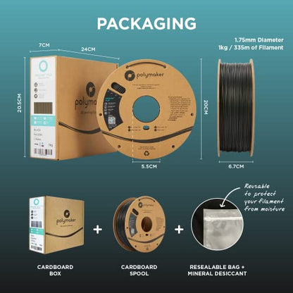 Polymaker PLA Filament 1.75mm Jungle Green 1KG Spool, Neatly Wound - color: 121 - 1.75mm Jungle Green (Hex Code: #4e742d), size: 1.75 Millimeters