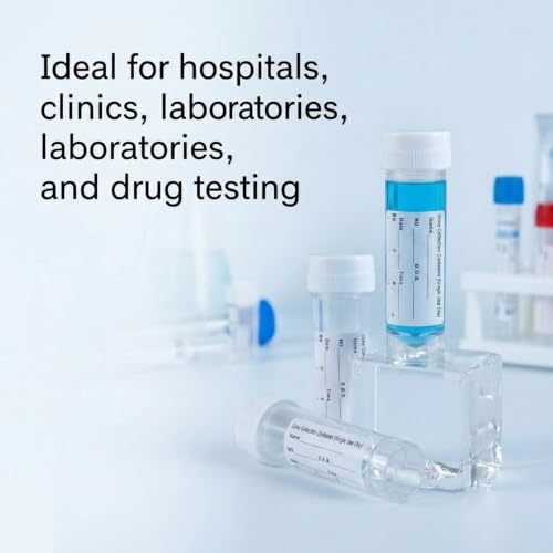 10Pcs Stool Sample Collection Kit,30ml Sample Containers with Label - color: Whtie