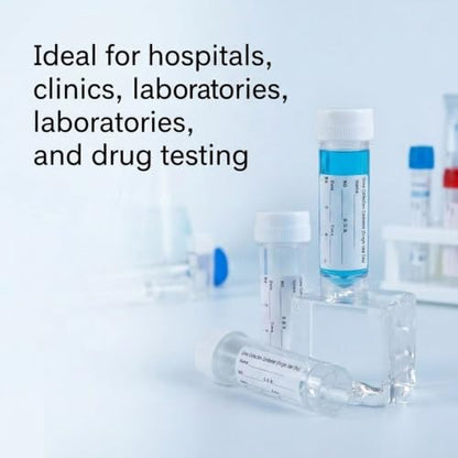 10Pcs Stool Sample Collection Kit,30ml Sample Containers with Label - color: Whtie