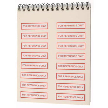 SPI 14-109-3 Removable Adhesive for Reference ONLY Labels: 2" x 1/2", Red on White (160 Count) - style: Reference Only