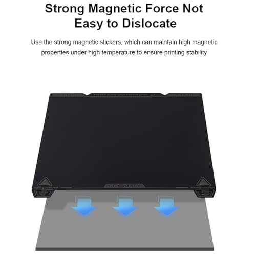 Creality K1 Max Smooth PEI Build Plate Kit, Flexible Spring Steel Platform with Smooth PEI Surface and Magnetic Base Sheet Kit for K1 Max 315x310mm - size: K1 Max Smooth PEI