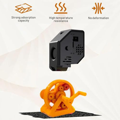 BORDSTRACT Double-Sided Build Plate, PEO Smooth + PEI Spray Texture Spring Steel 180x180mm Without Soft Magnetic Base, Hot Bed Platform for A1/Mini 3D Printers - style: PEI texture + PEO smooth 180x180mm