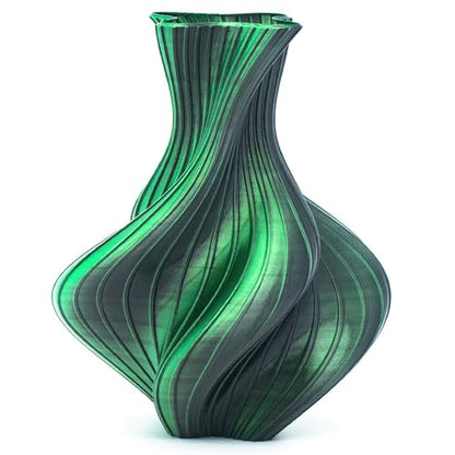 Silk Dual Color Black Green PLA 1.75mm 1kg Shiny 3D Printer Filament FDM - color: A_pla-2ssc-16 Silk Black+green
