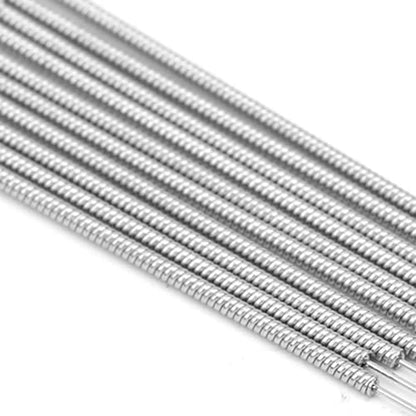 50 Pcs 3D Printer Nozzle Cleaning Kit, 1in Long Nozzle Cleaner 3D Printer, Stainless Steel Nozzle Cleaning Needles 0.2mm 0.25mm 0.3mm 0.35mm 0.4mm for Cleaning Nozzle