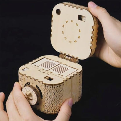 ROKR 3D Wooden Puzzle Mechanical Treasure Box Model DIY Brain Teaser Projects for Adult Age 14+ Birthday Gift Educational Toys Wooden Puzzles for Adults