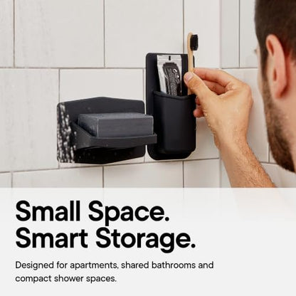 TOOLETRIES The Henry Essentials Holder, Bathroom Organizer - Charcoal
