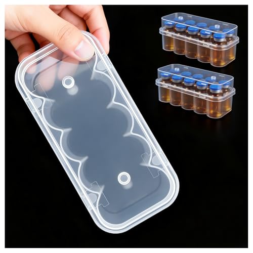 Twin-Pack 5mL Vial Organizer - 2x10 Slots Stackable for Fridge - color: A5