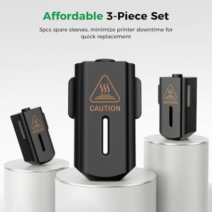 Creality Official SPARKX i7 Hotend Sock 3PCS, Original SPARKX i7 Hotend Silicone Sleeve, i7 Heater Block Silicone Sleeve for Thermal Insulation,Non-Stick, 3D Printing Hotend Socks for SPARKX i7 - color: SPARKX i7
