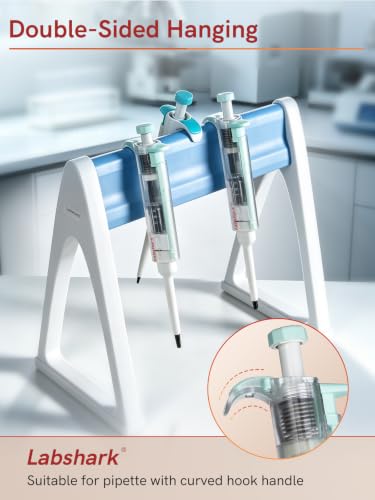Lab Pipette Stand, Plastic Linear Pipette Holder, A Shape, Blue - color: Blue, size: A Shape